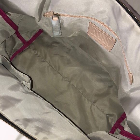 Coach Legacy Weeknd Signature Black Nylon East West Tote - Picture 7 of 9